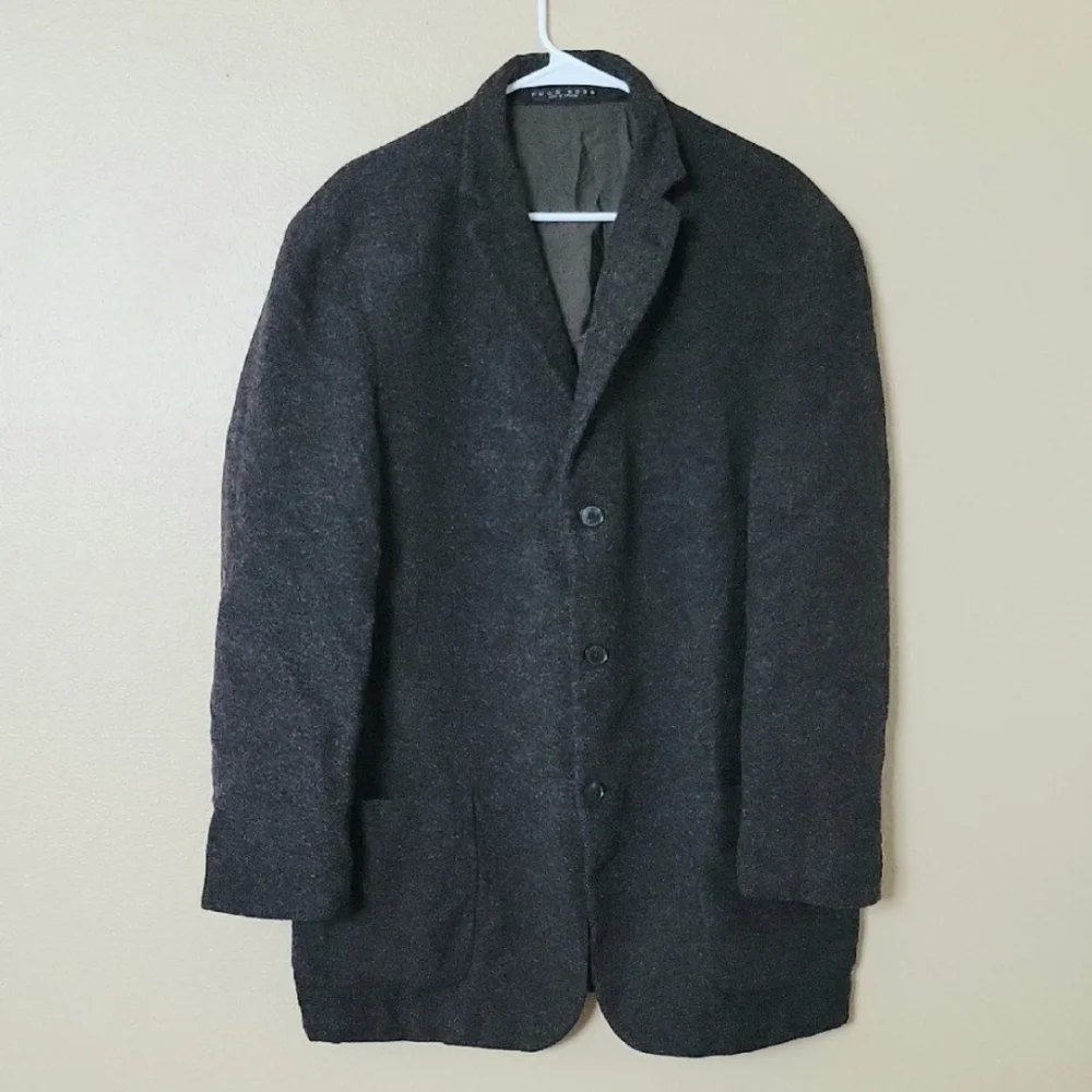 Hugo Boss Mens Wool 3 Button Blazer Office Work Career Formal